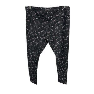 Xhilaration NWT Black and Pink Constellation Print Sleepwear Leggings SZ XL